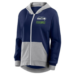 Logo Athletic Women's Hit It French Terry Full-Zip Hoodie - Seattle Seahawks Hoodies