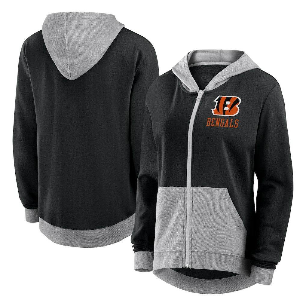 Logo Athletic Women's Hit It French Terry Full-Zip Hoodie - Cincinnati Bengals Hoodies