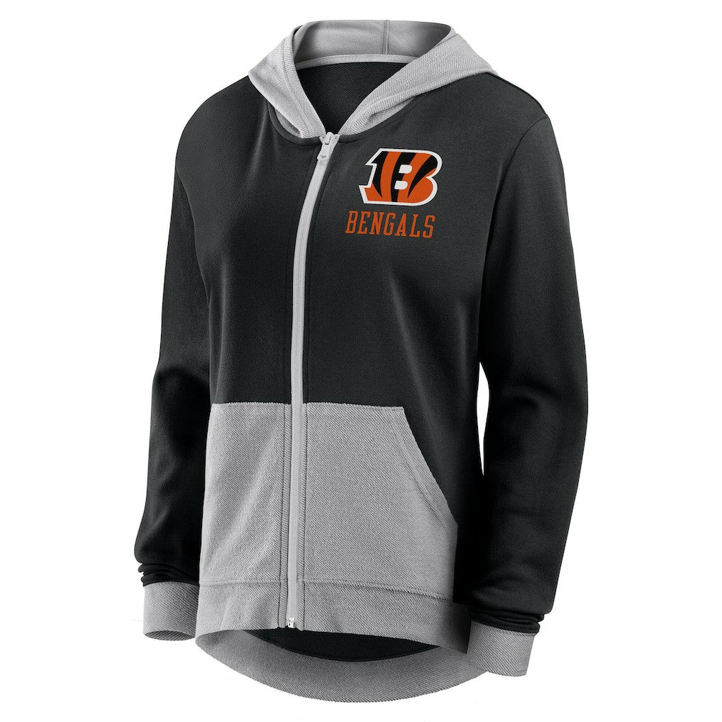 Logo Athletic Women's Hit It French Terry Full-Zip Hoodie - Cincinnati Bengals Hoodies