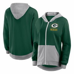Logo Athletic Women's Hit It French Terry Full-Zip Hoodie - Green Bay Packers Hoodies