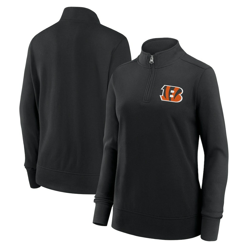 Logo Athletic Women's Velocity Quarter-Zip Jacket - Cincinnati Bengals Jackets