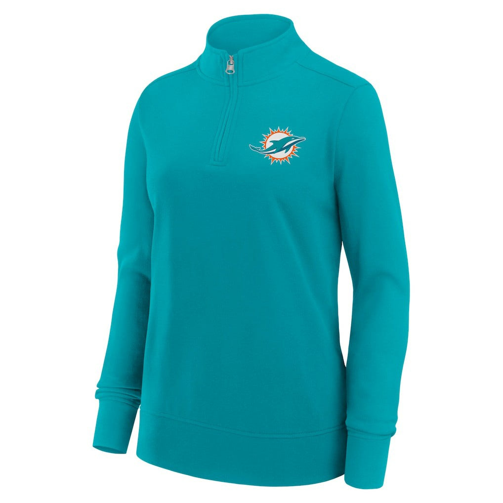 Logo Athletic Women's Velocity Quarter-Zip Jacket - Miami Dolphins Jackets