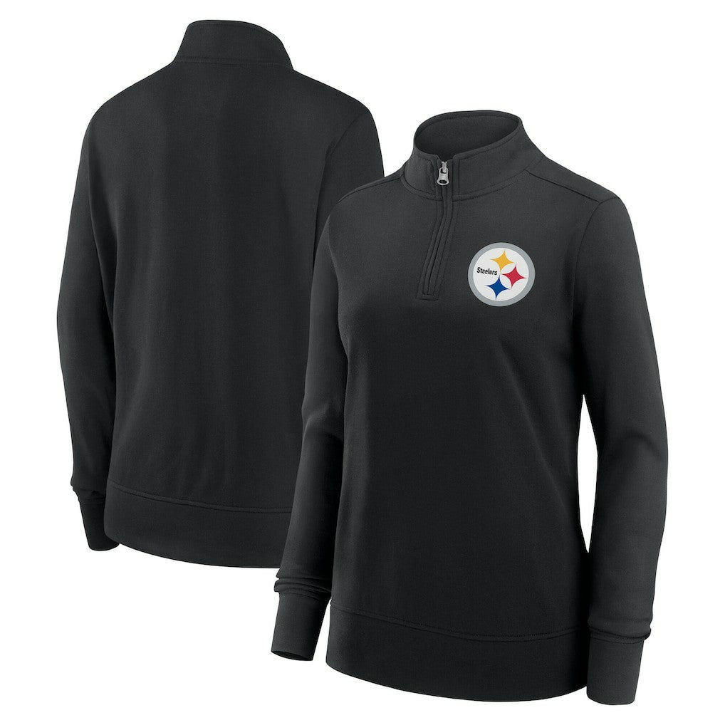 Logo Athletic Women's Velocity Quarter-Zip Jacket - Pittsburgh Steelers Jackets