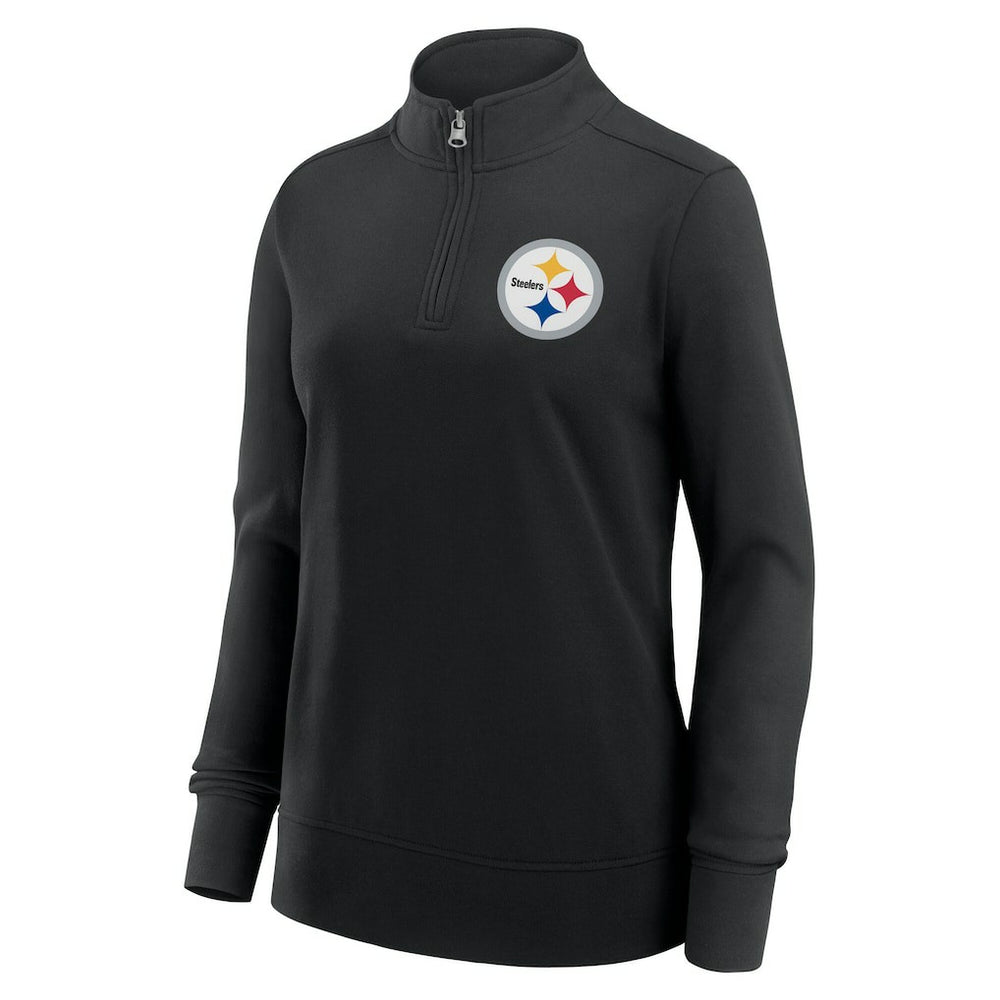 Logo Athletic Women's Velocity Quarter-Zip Jacket - Pittsburgh Steelers Jackets