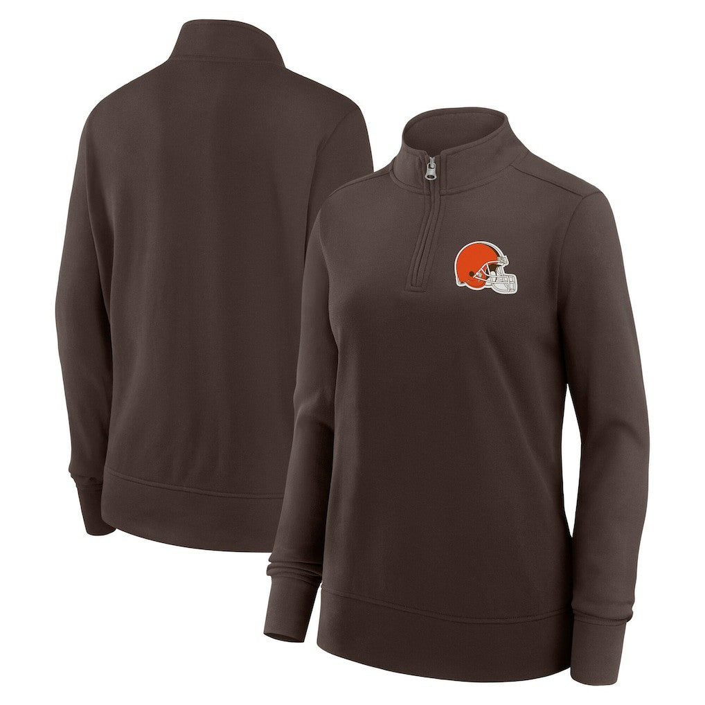 Logo Athletic Women's Velocity Quarter-Zip Jacket - Cleveland Browns Jackets