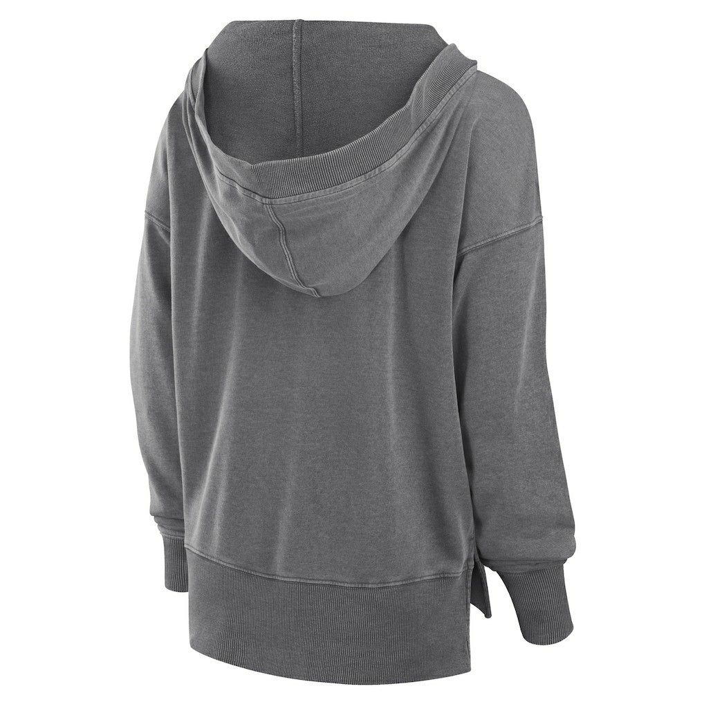 Women's Initiative Snow Wash French Terry V-Neck Pullover Hoodie - New Orleans Saints Hoodies