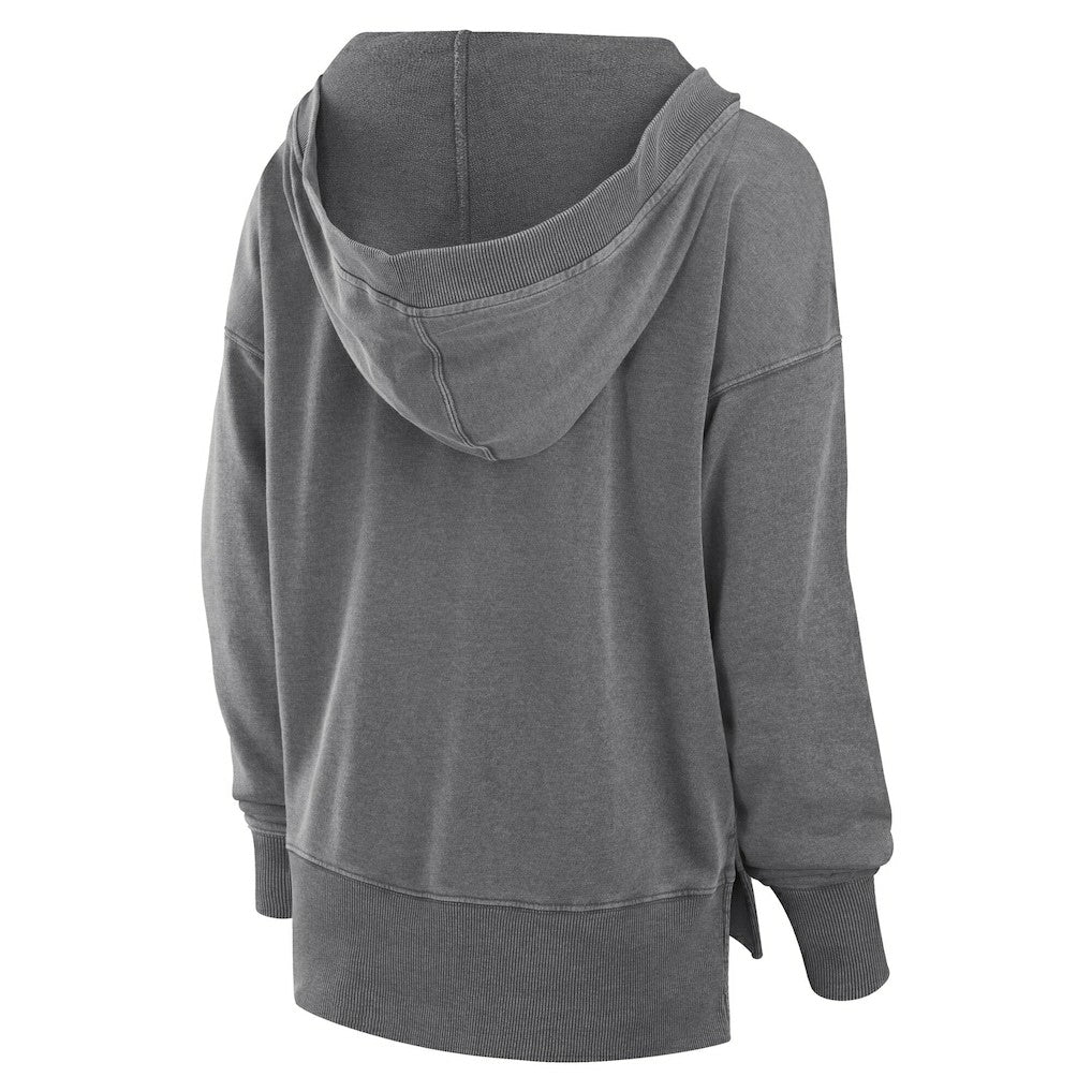 Women's Initiative Snow Wash French Terry V-Neck Pullover Hoodie - Minnesota Vikings Hoodies