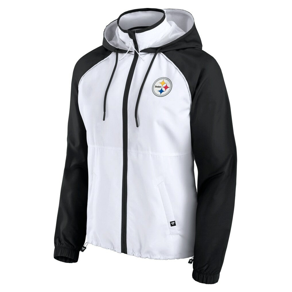 Women's Full-Zip Anorak Hoodie Jacket - Pittsburgh Steelers Hoodies