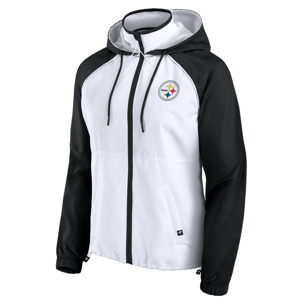 Women's Full-Zip Anorak Hoodie Jacket - Pittsburgh Steelers Hoodies