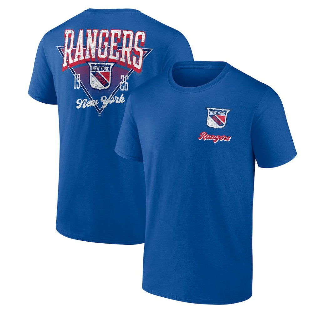 NHL New York Rangers Logo Athletic Never Over T-Shirt