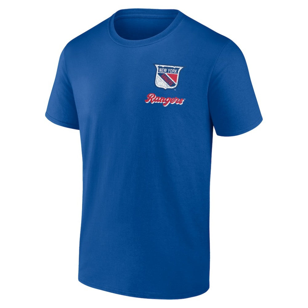 NHL New York Rangers Logo Athletic Never Over T-Shirt
