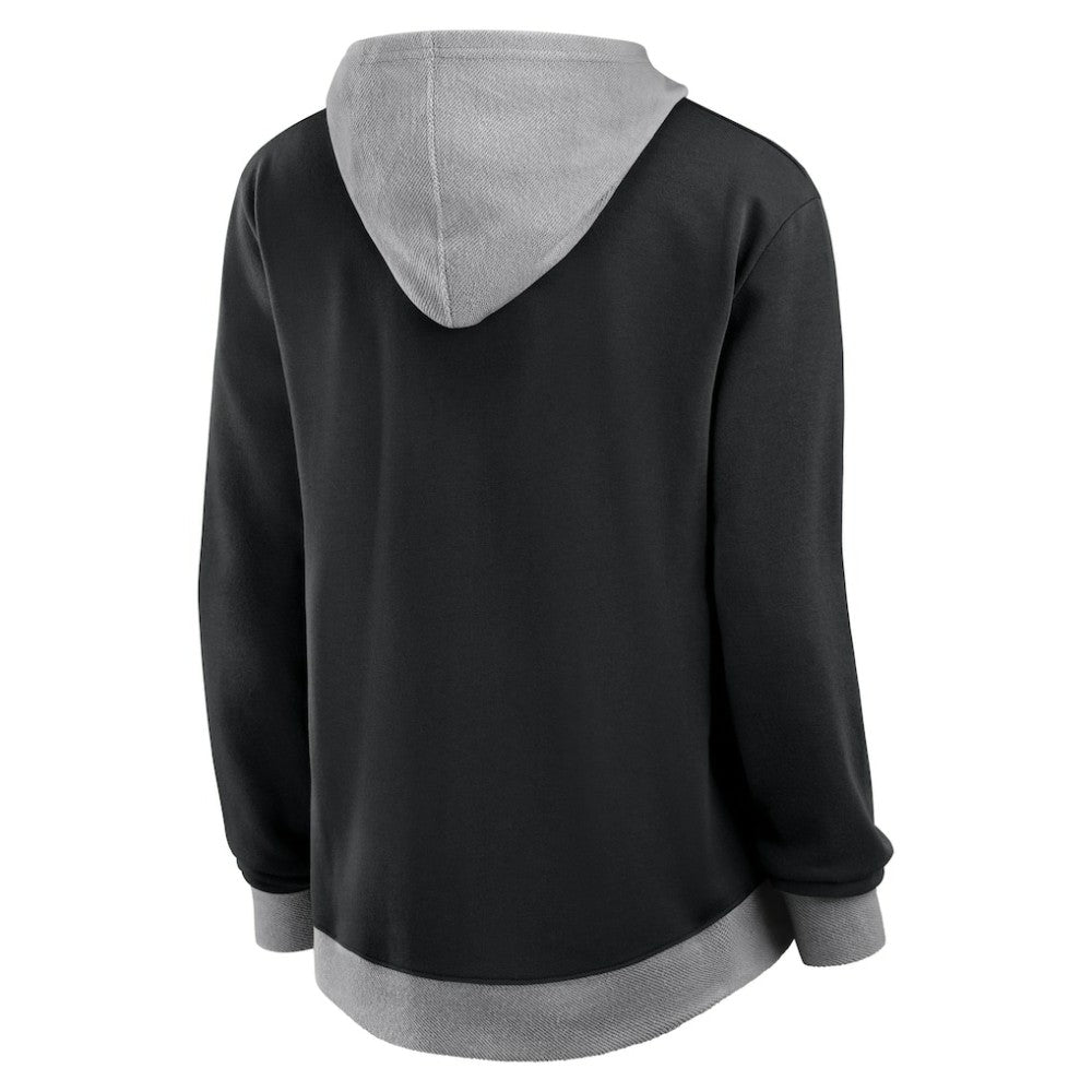 NHL Philadelphia Flyers Logo Athletic Women's Hit It French Terry Full-Zip Hoodie