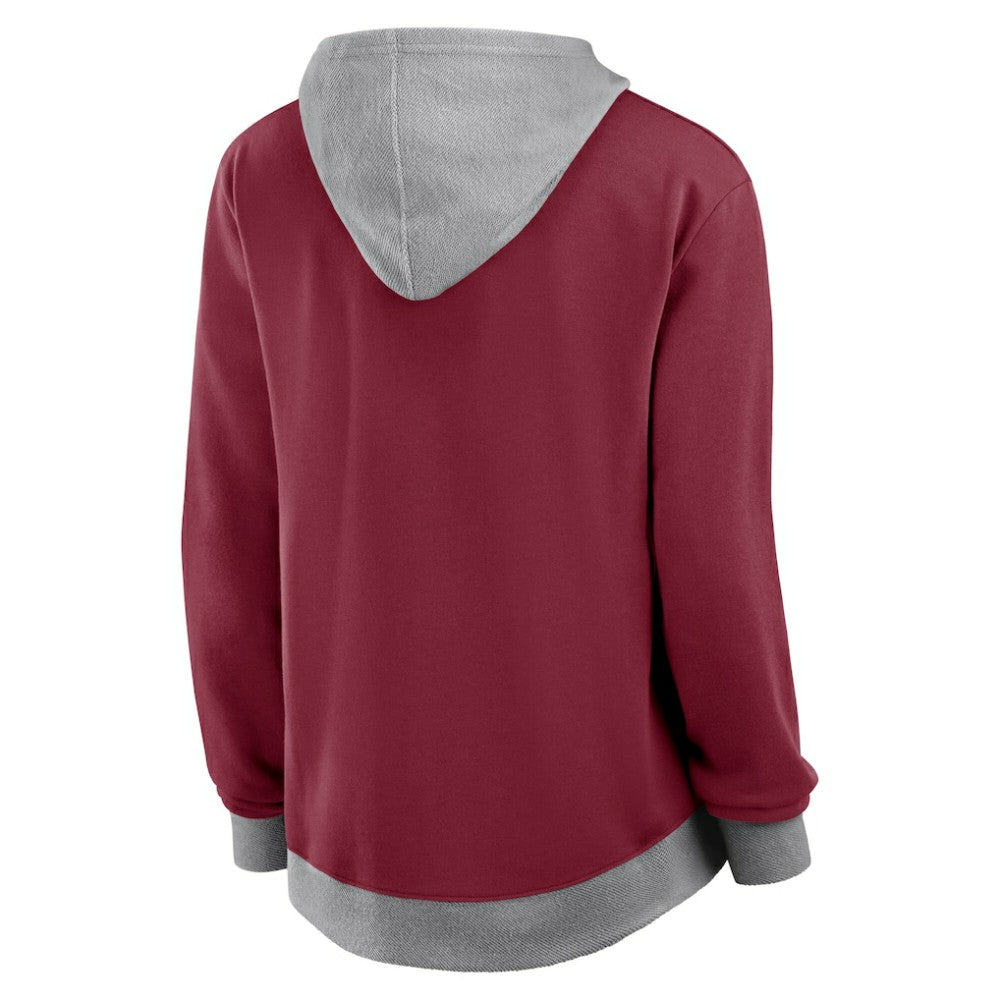 NHL Colorado Avalanche Logo Athletic Women's Hit It French Terry Full-Zip Hoodie
