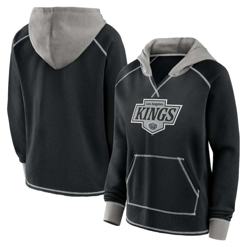 NHL Los Angeles Kings Logo Athletic Women's Hit It French Terry Full-Zip Hoodie