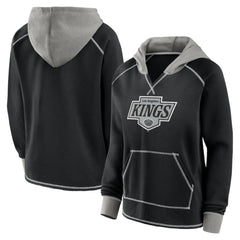 NHL Los Angeles Kings Logo Athletic Women's Hit It French Terry Full-Zip Hoodie