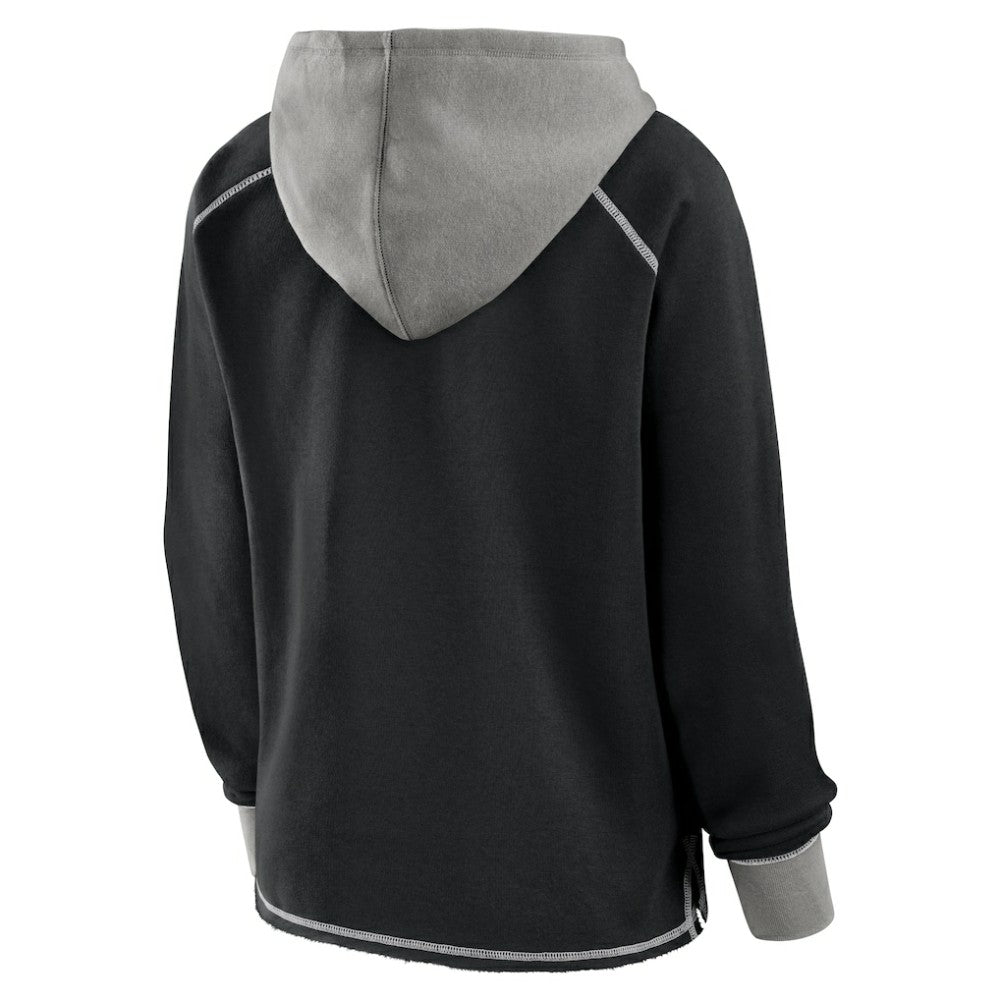 NHL Los Angeles Kings Logo Athletic Women's Hit It French Terry Full-Zip Hoodie