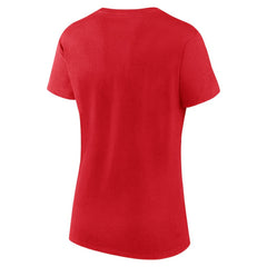 NHL New Jersey Devils Logo Athletic Women's Launch Scoop Neck T-Shirt