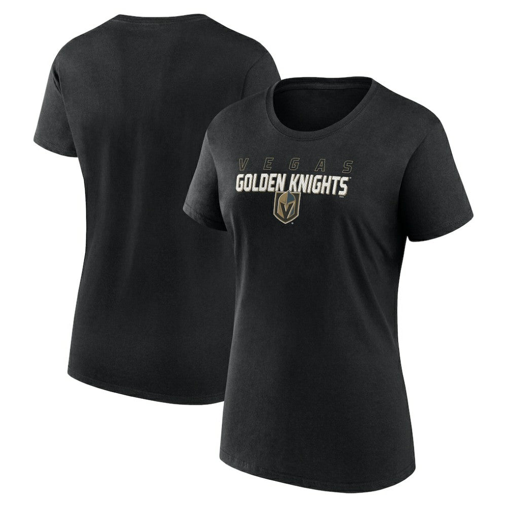 NHL Vegas Golden Knights Logo Athletic Women's Launch Scoop Neck T-Shirt