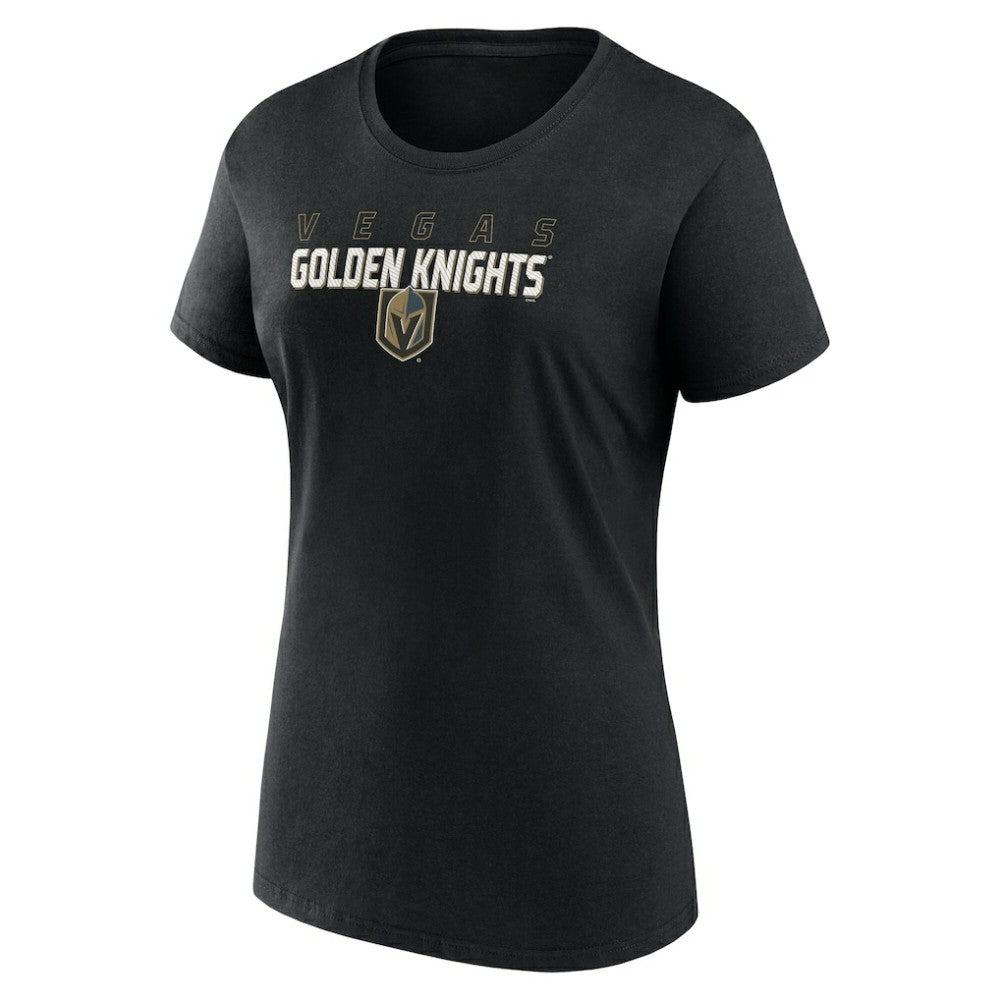 NHL Vegas Golden Knights Logo Athletic Women's Launch Scoop Neck T-Shirt