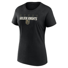 NHL Vegas Golden Knights Logo Athletic Women's Launch Scoop Neck T-Shirt