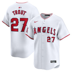 White Mike Trout Los Angeles Angels Nike Youth Home Limited Player Jersey