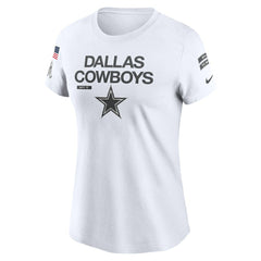 Women's 2024 Salute To Service Legend Performance T-Shirt - Dallas Cowboys T-shirts