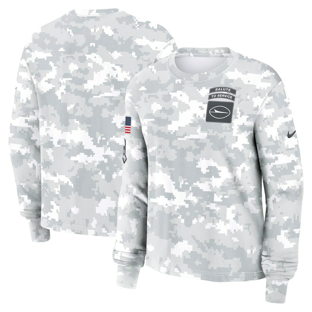 Women's 2024 Salute To Service Dri-FIT Long Sleeve T-Shirt - New York Jets T-shirts