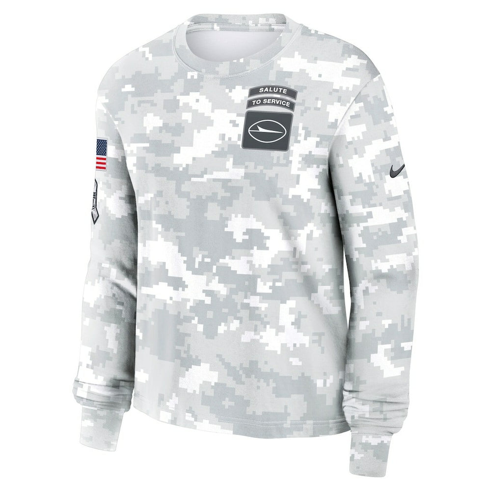 Women's 2024 Salute To Service Dri-FIT Long Sleeve T-Shirt - New York Jets T-shirts