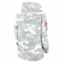 Women's 2024 Salute To Service Club Fleece Oversized Pullover Hoodie - Tennessee Titans Hoodies