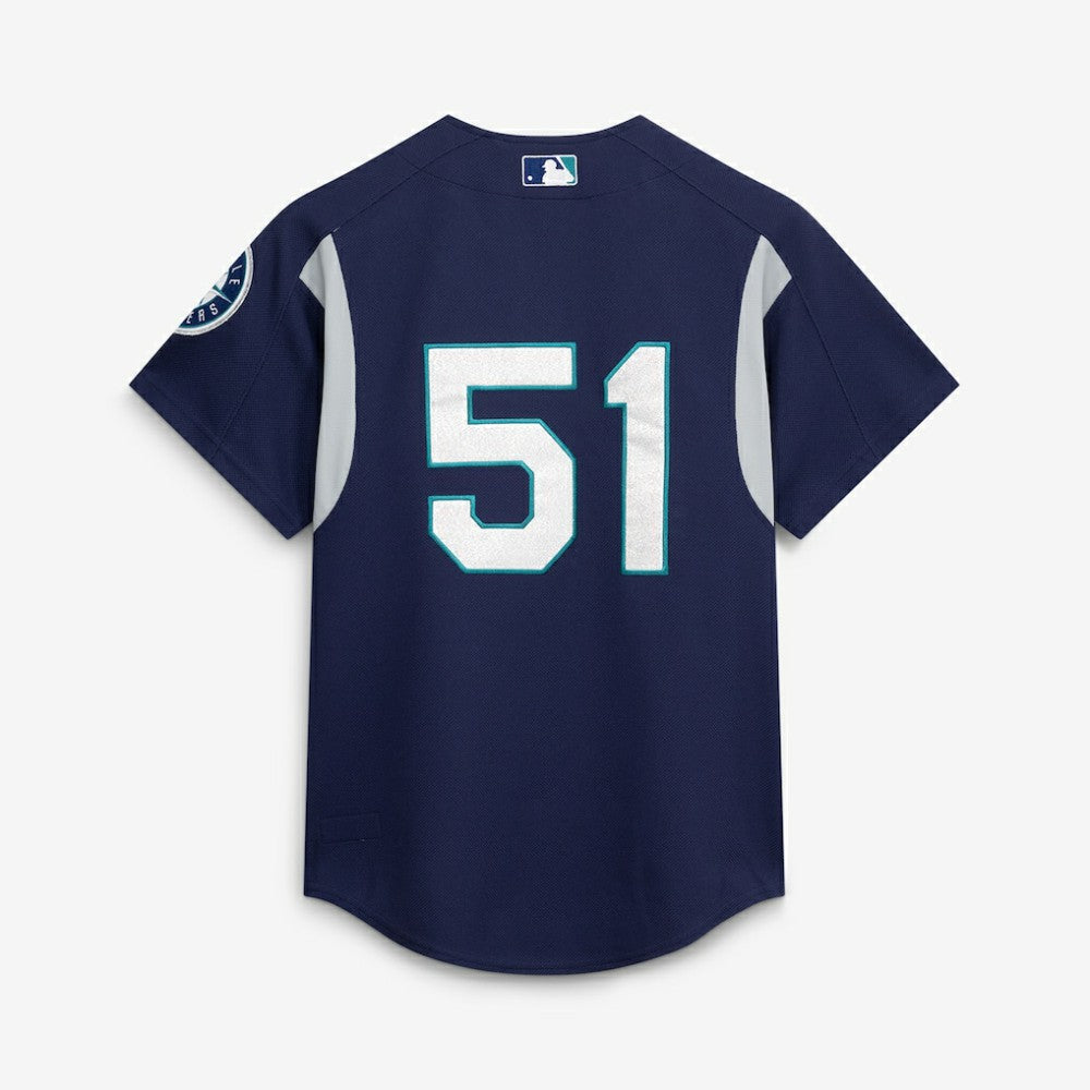 Navy Ichiro Suzuki Seattle Mariners Mitchell & Ness Cooperstown Collection Batting Practice Jersey