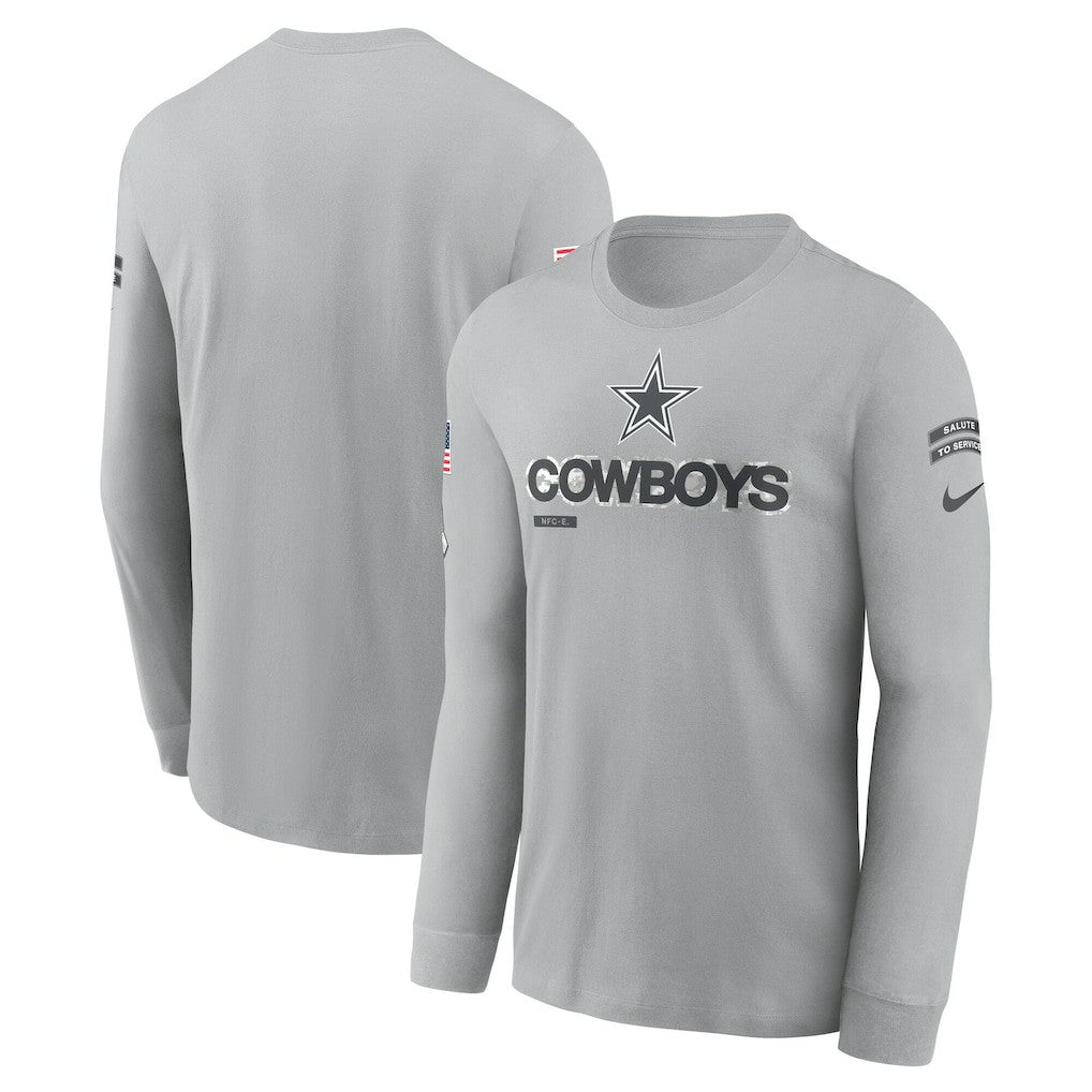 2024 Salute To Service Long Sleeve T-Shirt - Dallas Cowboys T-shirts