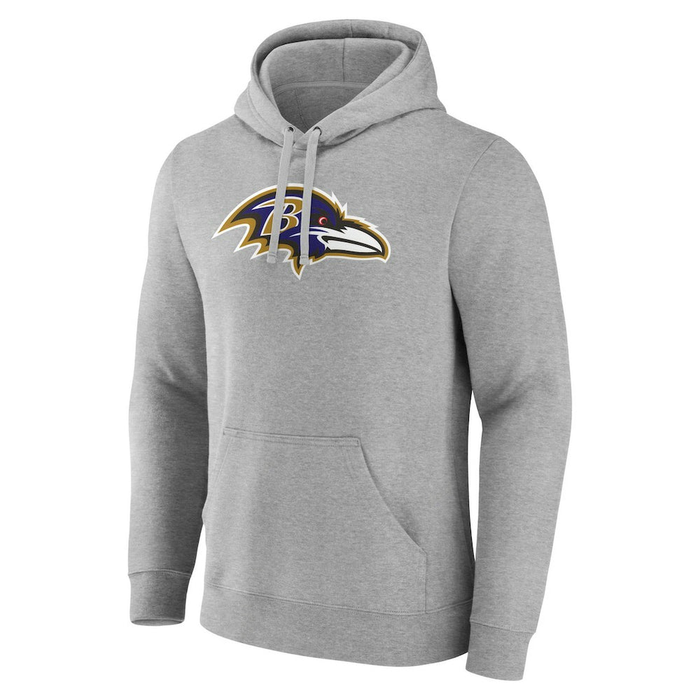 Lamar Jackson  Icon Player Name & Number Pullover Hoodie - Baltimore Ravens Hoodies