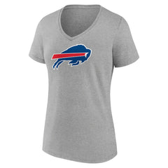 Josh Allen  Women's Icon Player Name & Number V-Neck T-Shirt - Buffalo Bills T-shirts