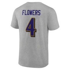 Zay Flowers  Icon Player Name & Number T-Shirt - Baltimore Ravens T-shirts