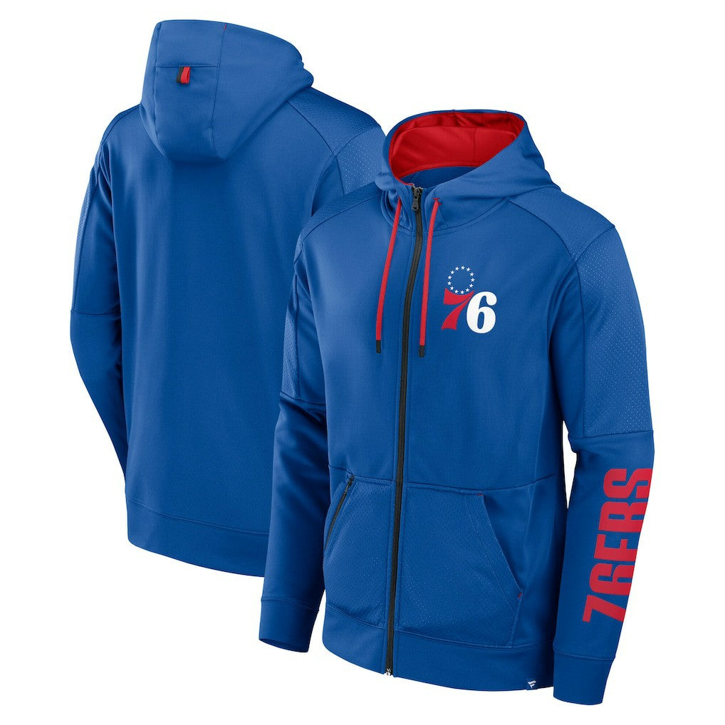 Fanatics Philadelphia 76ers Baller Defender Performance Full-Zip Hoodie