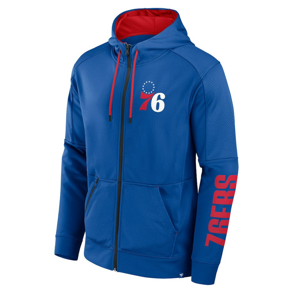 Fanatics Philadelphia 76ers Baller Defender Performance Full-Zip Hoodie
