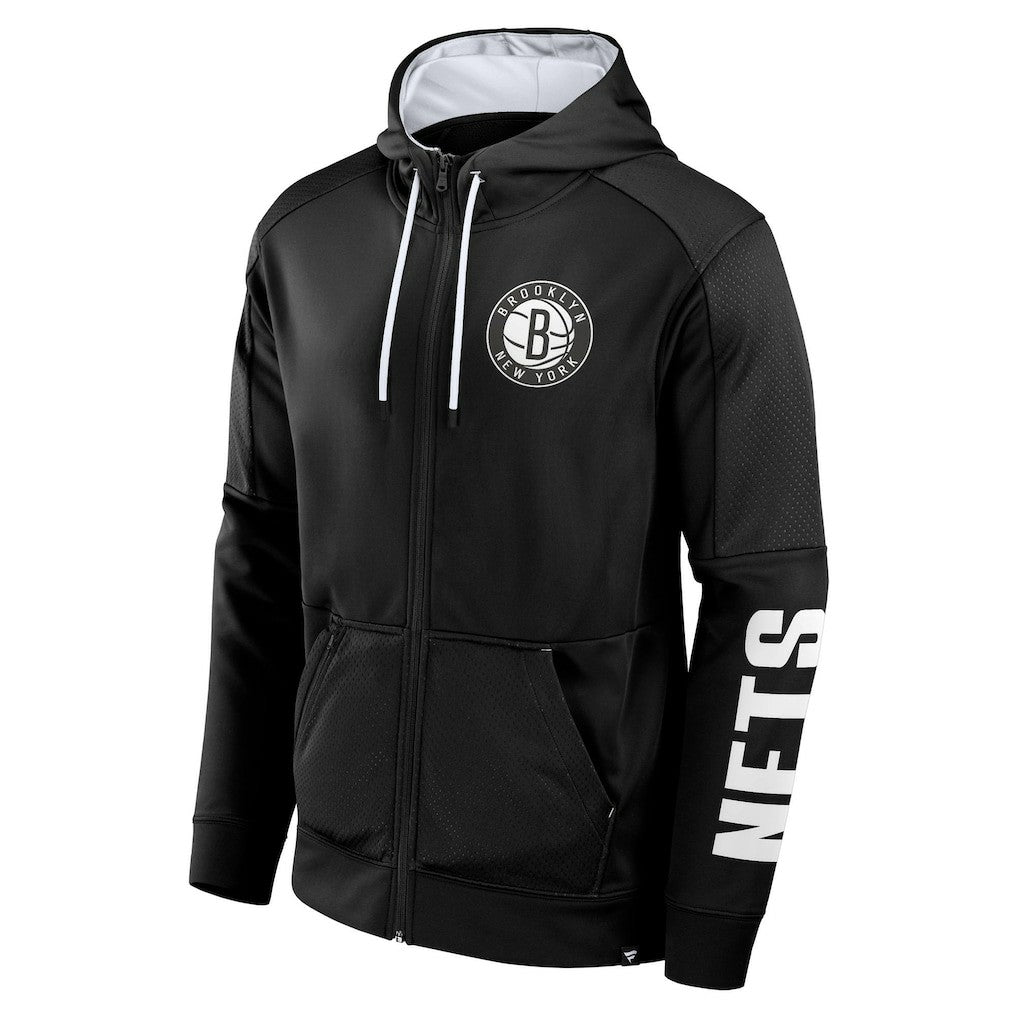Fanatics Brooklyn Nets Baller Defender Performance Full-Zip Hoodie