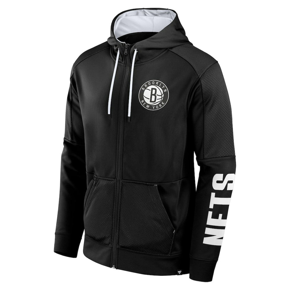Fanatics Brooklyn Nets Baller Defender Performance Full-Zip Hoodie