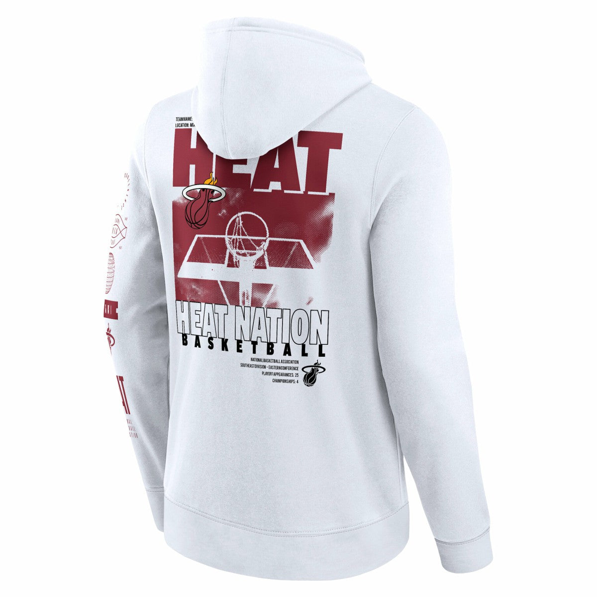 Fanatics Miami Heat Game Time Crossover Pullover Hoodie