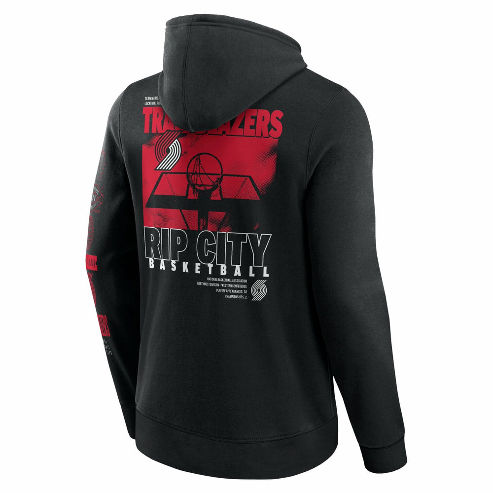 Fanatics Portland Trail Blazers Game Time Crossover Pullover Hoodie