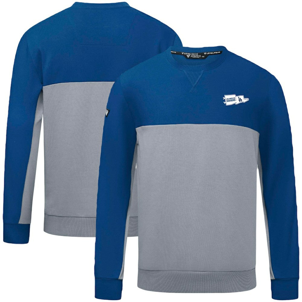 Royal Los Angeles Dodgers Levelwear  Legacy Rafters Pullover Sweatshirt
