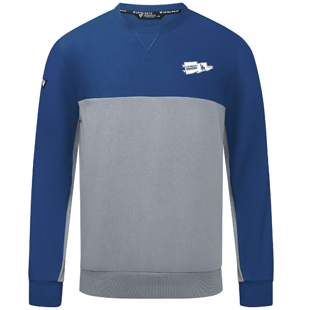 Royal Los Angeles Dodgers Levelwear  Legacy Rafters Pullover Sweatshirt