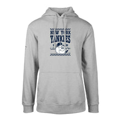 Gray New York Yankees Levelwear  Podium Inaugural Pullover Hoodie