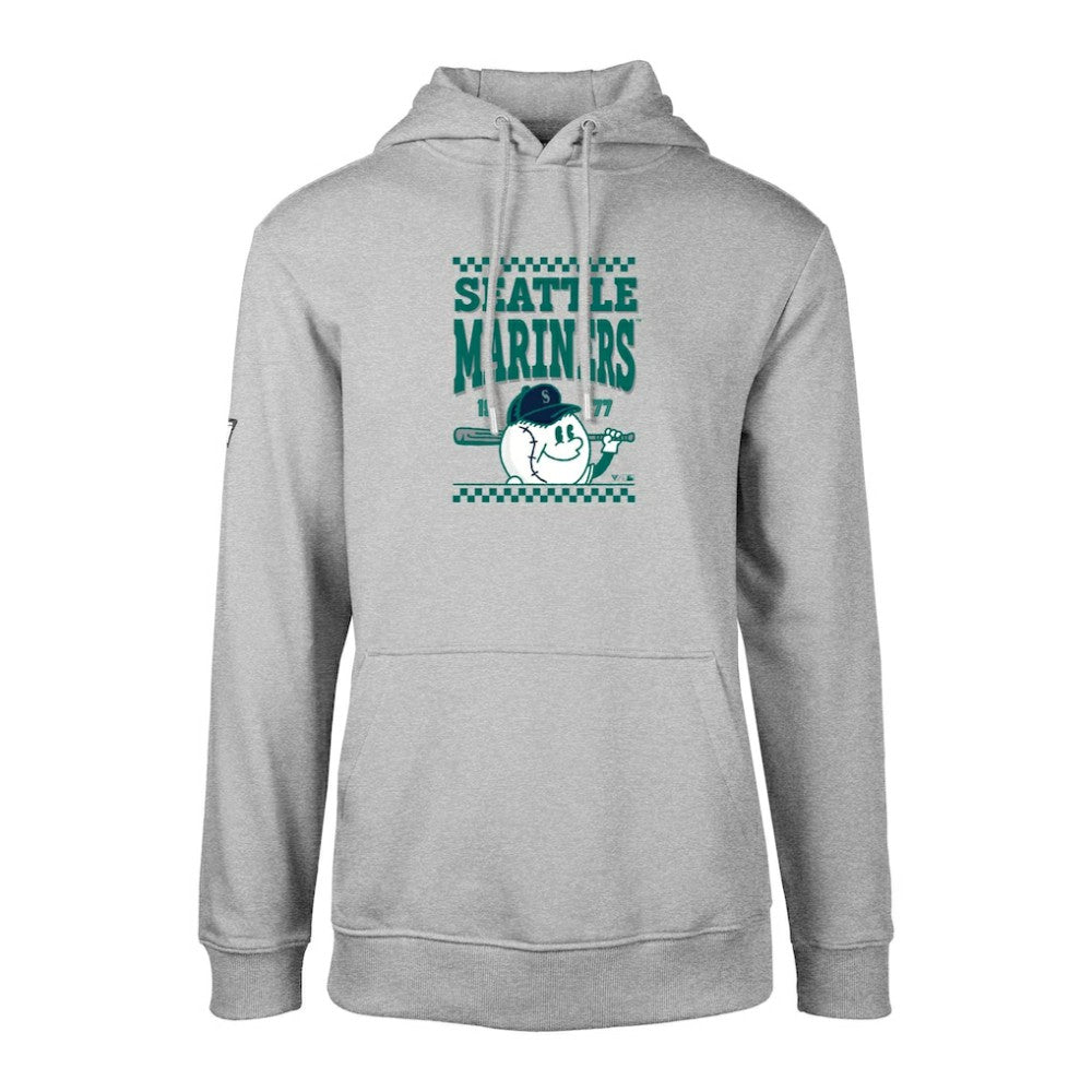 Gray Seattle Mariners Levelwear  Podium Inaugural Pullover Hoodie