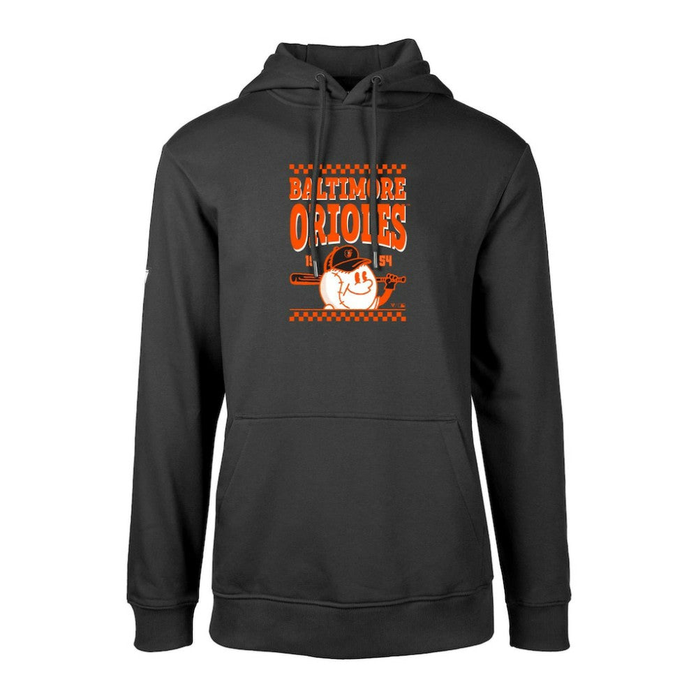 Black Baltimore Orioles Levelwear  Podium Inaugural Pullover Hoodie