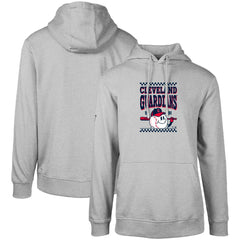 Gray Cleveland Guardians Levelwear  Podium Inaugural Pullover Hoodie