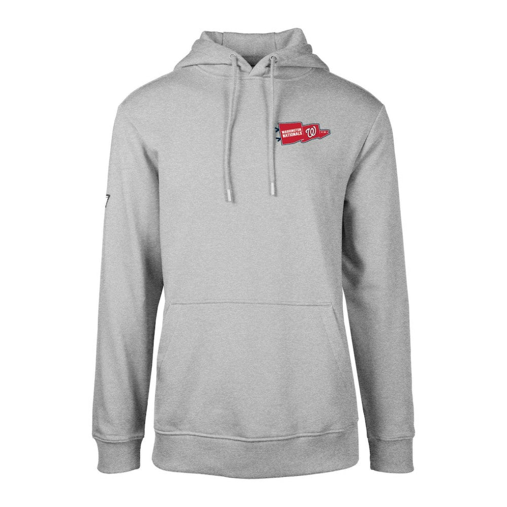 Gray Washington Nationals Levelwear  Podium Rafters Pullover Hoodie
