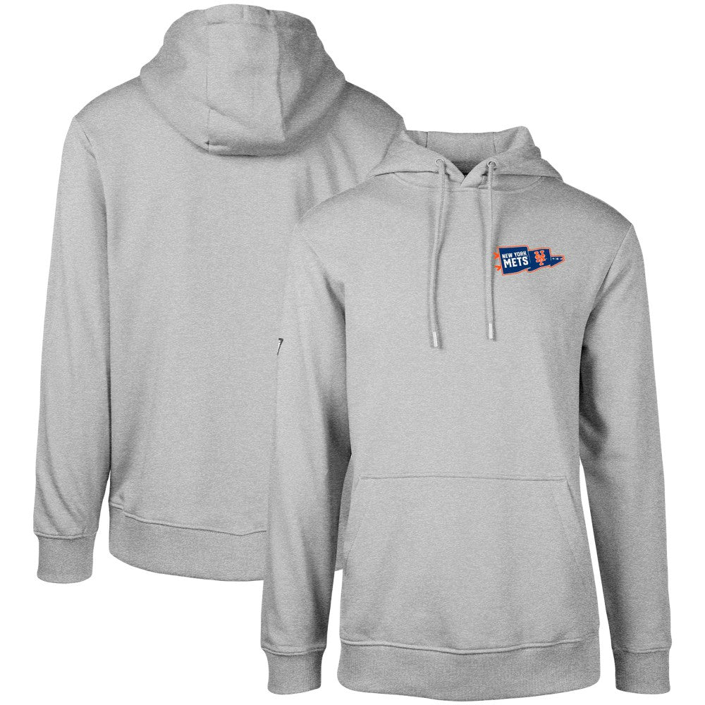 Gray New York Mets Levelwear  Podium Rafters Pullover Hoodie