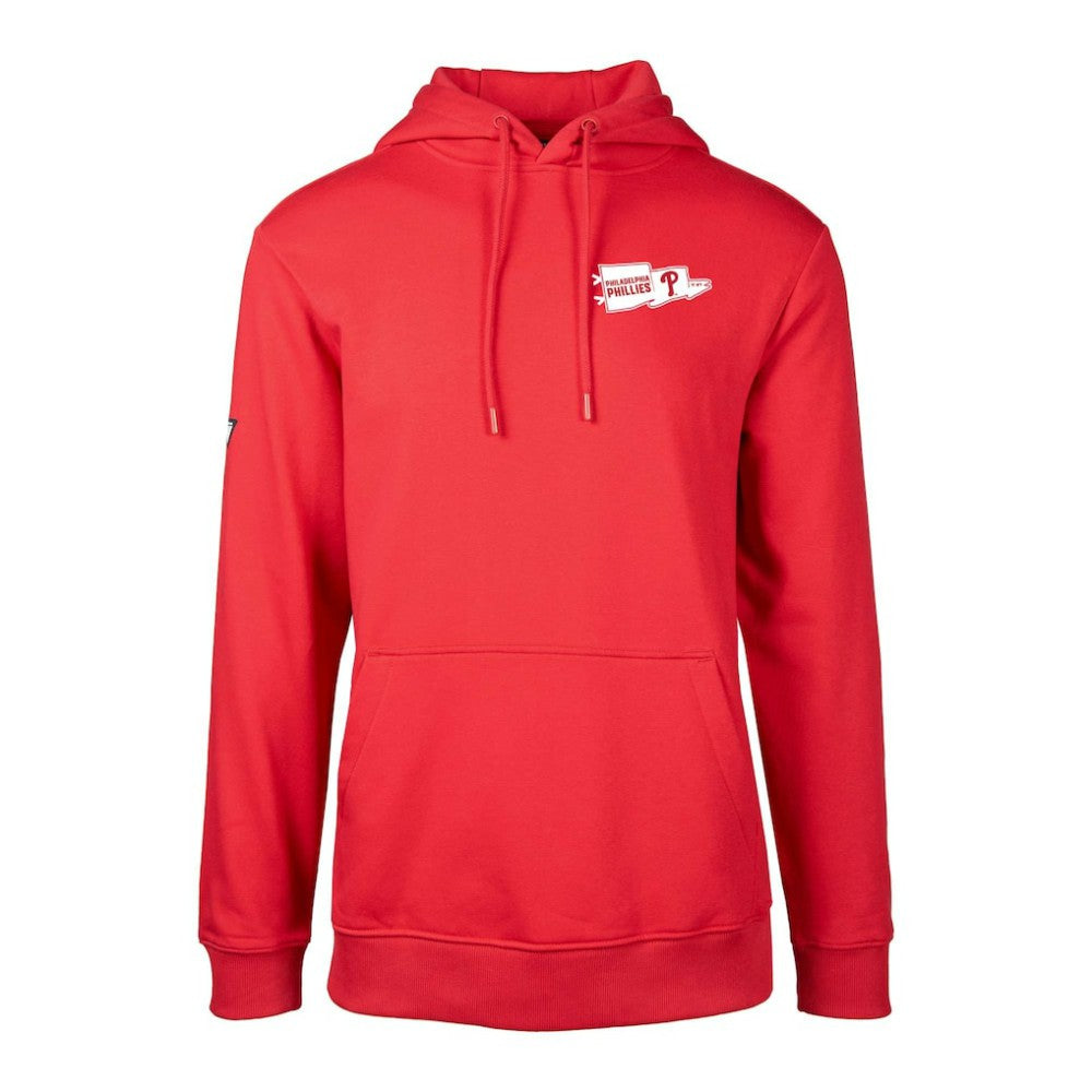 Red Philadelphia Phillies Levelwear  Podium Rafters Pullover Hoodie