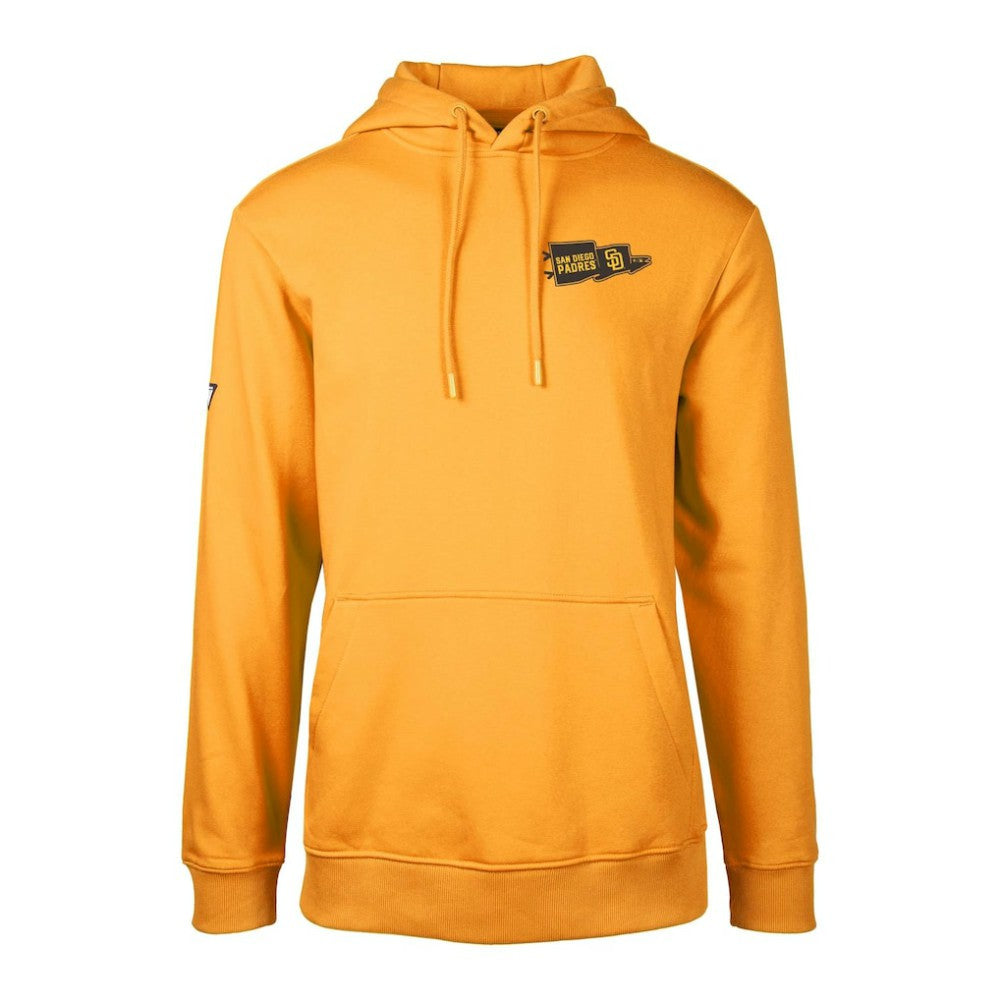 Gold San Diego Padres Levelwear  Podium Rafters Pullover Hoodie